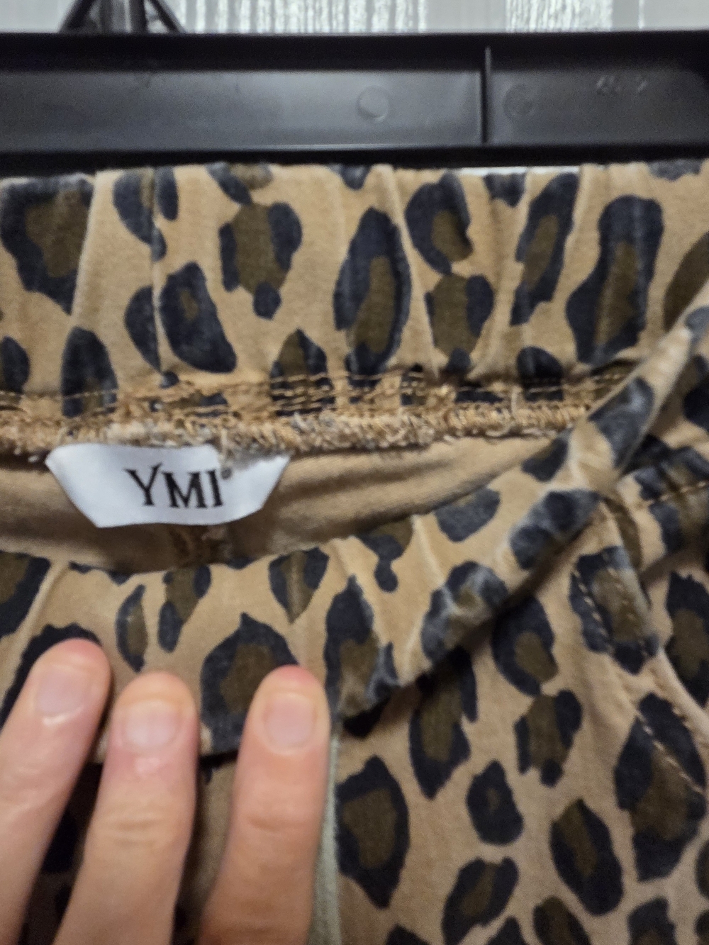 YMI Leopard Print Flared Pants - Brown Black - Picture 6 of 6